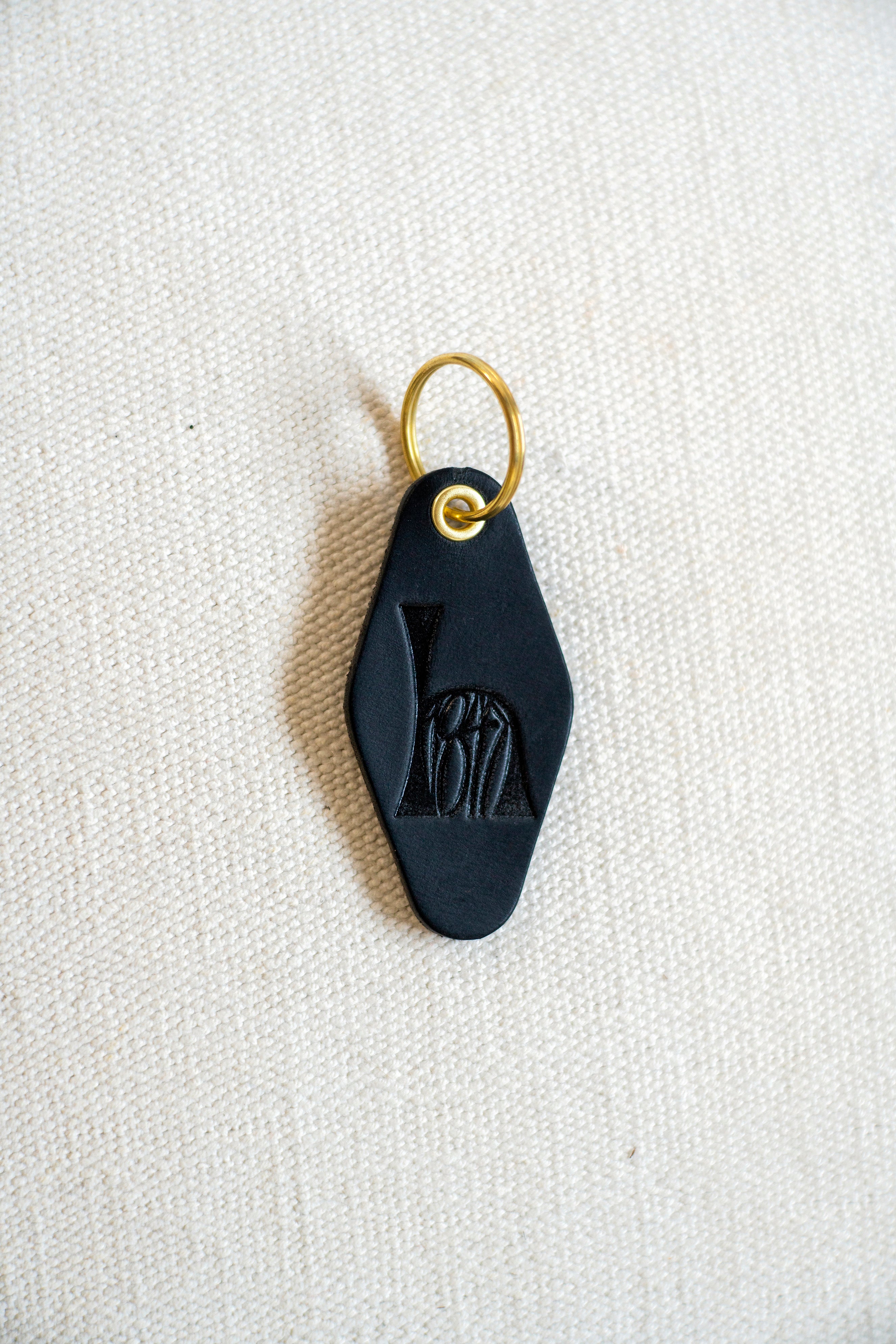 Leather Motel Key Fob